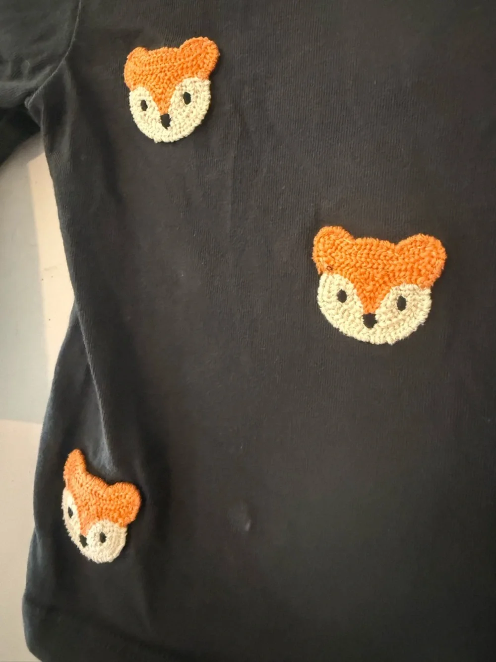$13 ADD ON Zara baby tee 9-12M crochet bear fox cotton on kids‎ T-SHIRT top